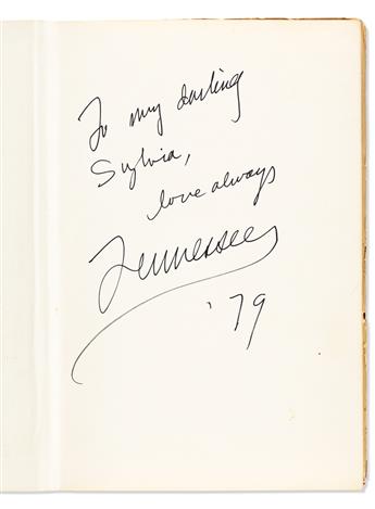 WILLIAMS, TENNESSEE. Three items, each Signed and Inscribed, to American actress Sylvia Miles (Dear Sylvia): Two brief ALsS * William